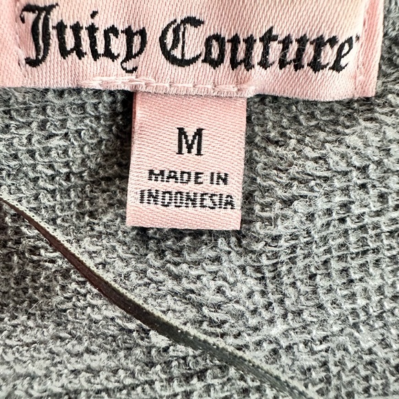 Juicy Couture Sequin Lip Graphic Sweatshirt Gray Pullover Women’s Medium - Picture 10 of 10